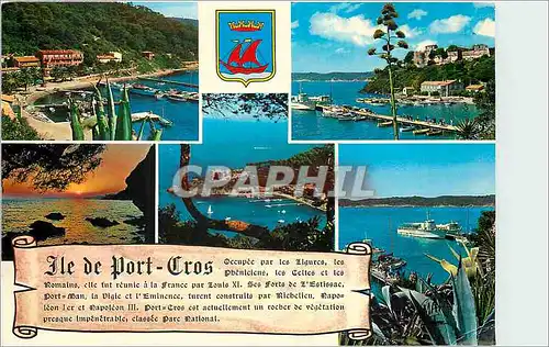 Moderne Karte Ile de Port Cros