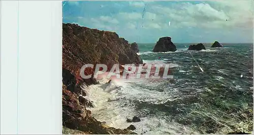 Cartes postales moderne Camaret Finistere Les Tas de Pois par mer agitec a la pointe de Pen Hir