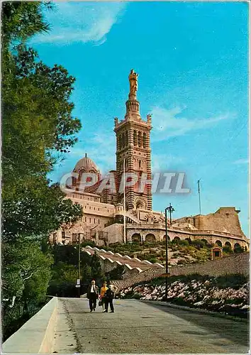 Cartes postales moderne Marseille Basilique de ND de la Garde