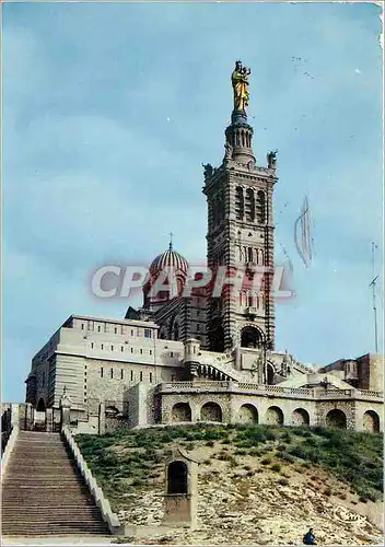 Moderne Karte Marseille B du Rh Notre Dame de la Garde