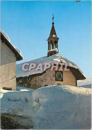 Moderne Karte Megeve Capitale du Ski Haute Savoie La Chapelle du Maz