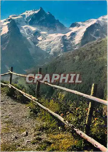 Moderne Karte Les Alpes Francaises La Meije