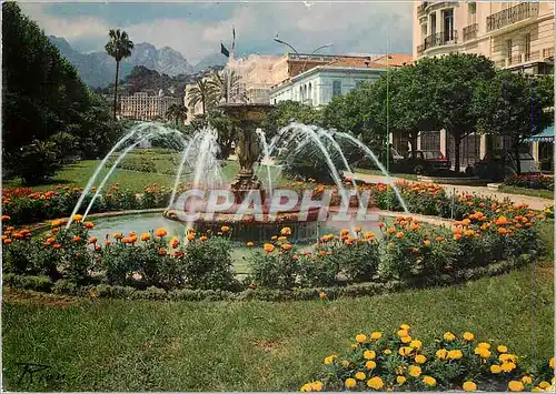 Cartes postales moderne Menton Les Jardins et le Palais de l'Europe