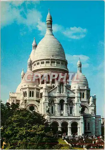 Moderne Karte Paris et ses Merveilles La Basilique du Sacre Coeur de Montmartre