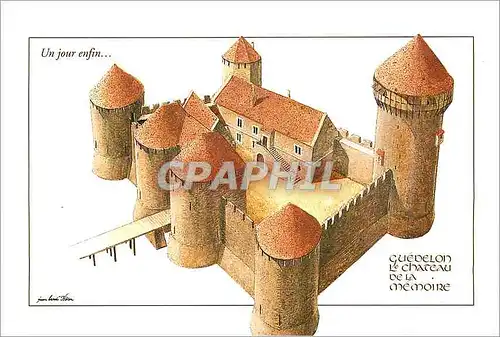 Moderne Karte Guedelon Le Chateau de la Memoire