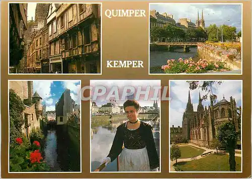 Cartes postales moderne Quimper Kemper Les Vieilles Maisons