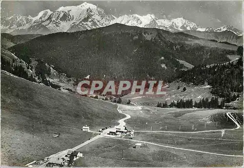 Moderne Karte Le Col des Aravis Savoie Haute Savoie Dans le fond la Chaine du Mont Blanc