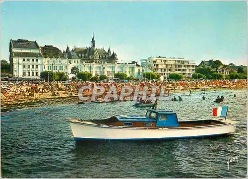 Cartes postales moderne Bassin d'Arcachon Gironde Le Casino et sa Plage vus de la Mer