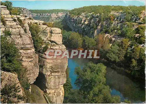 Moderne Karte Les Grands Paysages du Vivarais Les Gorges de l'Ardeche au Defile de Ruoms