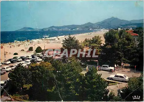 Moderne Karte La Cote Catalane Argeles sur Mer La Plage des Alberes