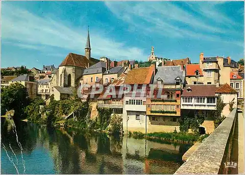 Cartes postales moderne Vallee de la Creuse Argenton sur Creuse (Indre) Vieilles maisons au bord de la Creuse