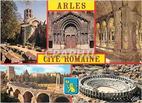 Moderne Karte En Provence Arles (B du R) Les Alyscamps et l'Eglise Sant Honorat le porche