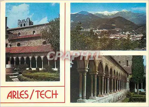 Moderne Karte Arles sur Tech (Pyrenees Orientales)