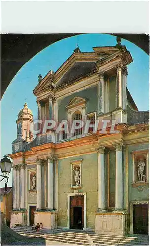 Cartes postales moderne Cote d'Azur Menton Le vieille ville pittoresque la magnifique Eglise St Michel Facede style baro