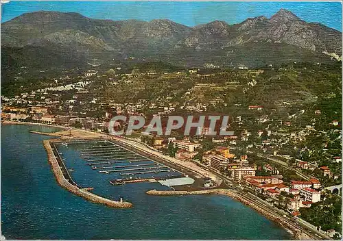 Cartes postales moderne Les Sites Merveilleux de la Cote d'Azur Menton (A M) Vue Aerienne du nouveau port de plaisance e