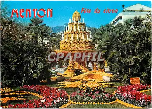 Cartes postales moderne La Cote d'Azur Menton Fete du Citron