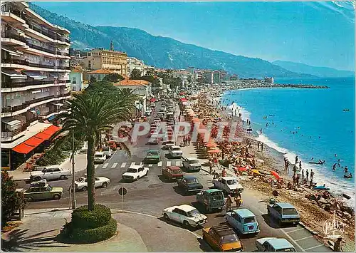 Cartes postales moderne Menton (Alpes Maritimes) la Perle de France Boulevard General leclerc et la Plage