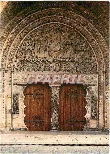 Moderne Karte Moissac Abbatiale St Pierre le portail (XIIe s)s