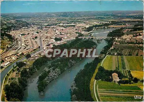 Cartes postales moderne Moissac (Tarn et Garonne) Vue generale aerienne