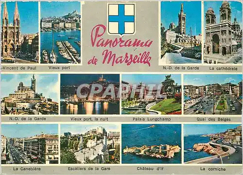 Cartes postales moderne Marseille Panoramique