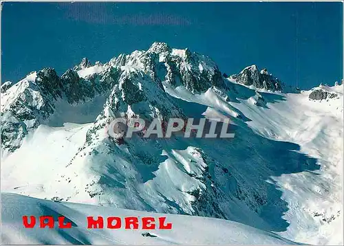 Moderne Karte Val Morel alt 1400 2408 m le Pic de la Lauzier 2747 m le Glacier de Cellier