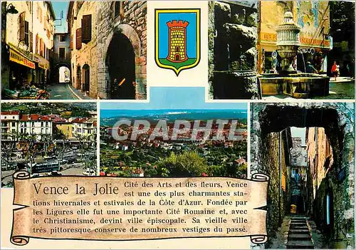 Cartes postales moderne Vence la Jolie Vieille rue pittoresquye la fontaine du Peyra