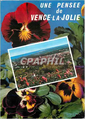 Moderne Karte Cote d'Azur Vence la Jolie