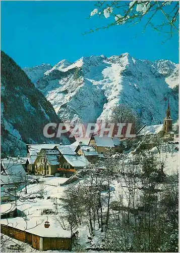 Cartes postales moderne Venosc (Isere) alt 1000 m Vue generale le Grand Rochail (3023)