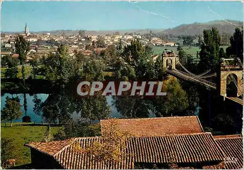 Cartes postales moderne Environs de Decazeville (Aveyron) Livinhac Pont Suspendue sur le Lot