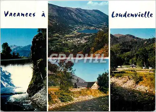 Cartes postales moderne Vallee du Louron (Hautes Pyrenees) Vue generale de Loudenvielle les Gorges d'Estagnon