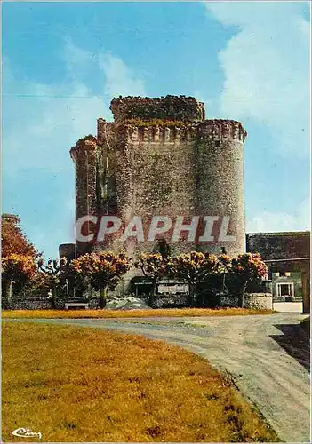 Moderne Karte Environs de Loudun Veniers (Vienne) Tour du Bois Gourmond (XIVe s)