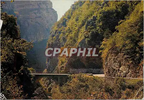 Moderne Karte Au Soleil de la Cote d'Azur les Gorges du Loup le pont du Loup