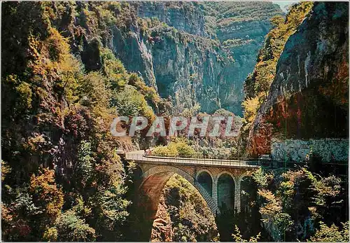 Cartes postales moderne Cote d'Azur French Riviera Les Gorges du Loup Le pont de l'Abime