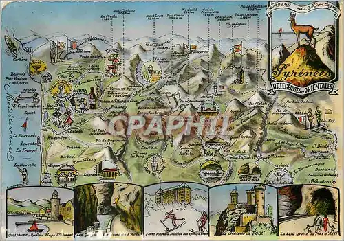 Cartes postales moderne Circuit Touristique des Pyrenees Ariegeoises et Orientales