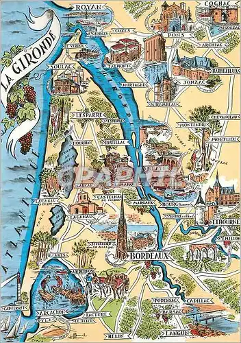 Cartes postales moderne Les Provinces Francaises La Gironde