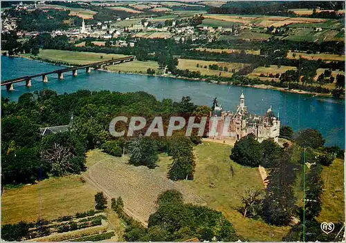Moderne Karte Champtoceaux Maine et Loire Le chateau et la Loire vers Oudon