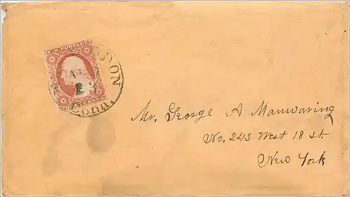 Lettre Cover Etats-Unis