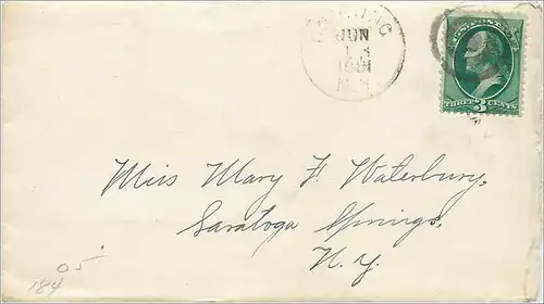 Lettre Cover Etats-Unis 3c