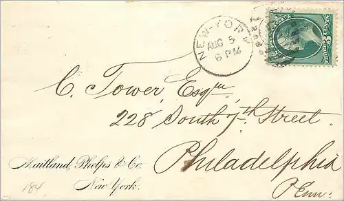 Lettre Cover Etats-Unis 3c New York