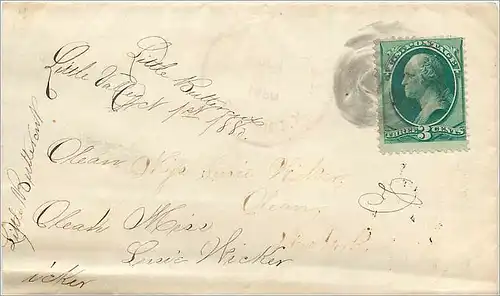 Lettre Cover Etats-Unis 3c