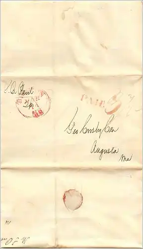 Lettre Cover Etats-Unis Boston 1836