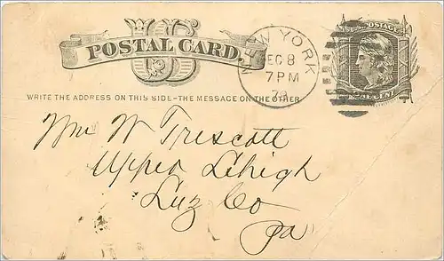 Lettre Cover Etats-Unis 1c New York 1878