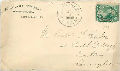 Lettre Cover Etats-Unis Boston May