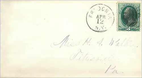 Lettre Cover Etats-Unis 3c