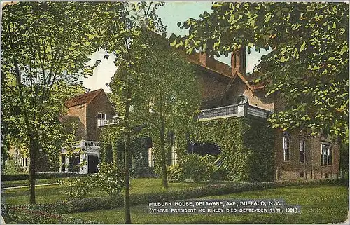 Cartes postales Milburn House Delaware Buffalo