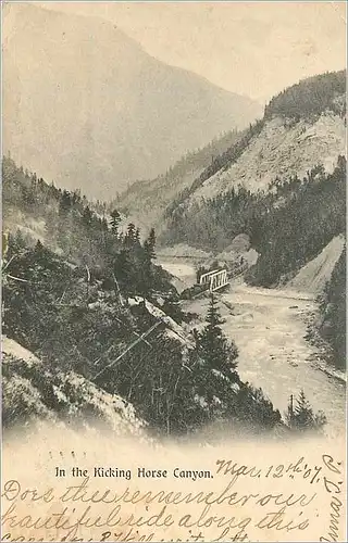 Cartes postales In the kicking Horse Canyon