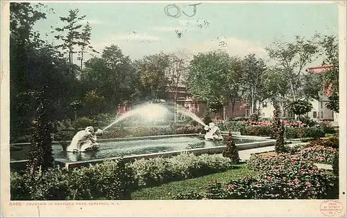 Cartes postales Fountain in Canfield Park Saratoga NY