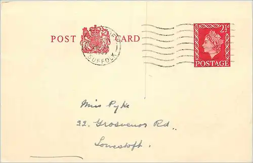 Entier Postal Stationary 2 1/2d London 1957