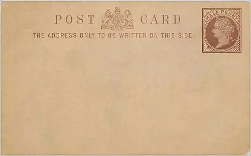 Entier Postal Postal Stationary Grande Bretagne Great Britain 1/2p