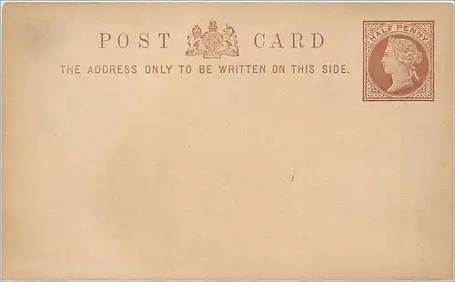 Entier Postal Postal Stationary Grande Bretagne Great Britain 1/2p